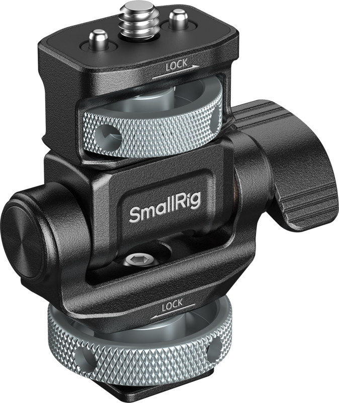 SmallRig 6313 Monitor Support for Horizontal & Vertical Shooting with Cold Shoe Mount -monitorituki