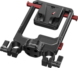 800q-02_138116 SmallRig 6273 Rotatable V-Mount Battery Plate with Dual V-Locks and 15mm Dual Rod Clamp -V-Mount-akkulevy