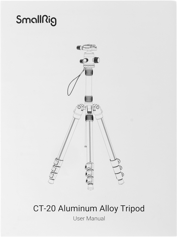 SmallRig 3474 CT-20 Aluminium Tripod -kamerajalusta