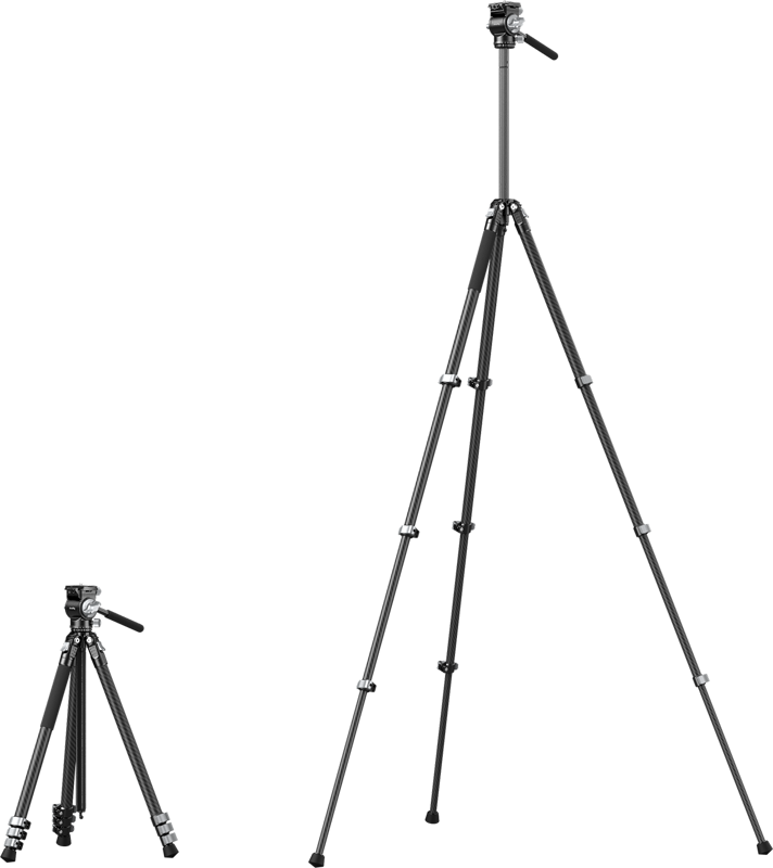 800q-02_138355 SmallRig 5885 Portable Carbon Fiber Tripod for Action Cameras -hiilikuitujalusta
