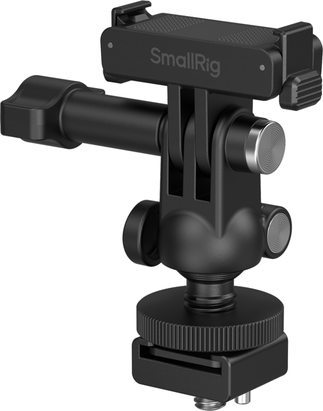 800q-03_138013 SmallRig 6396 QR Adapter Support with Cold Shoe Mount and Ball Head for DJI Osmo Action 6 / Nano -pikakiinnityssovitin