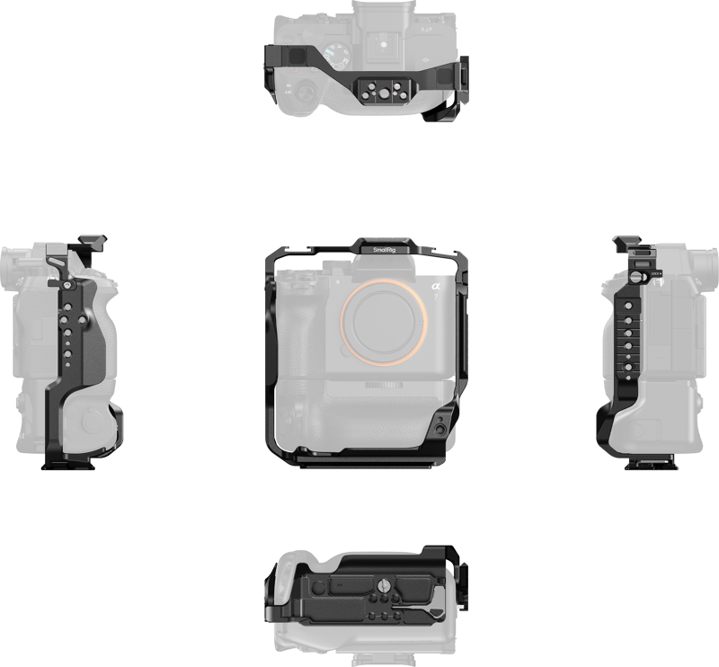 800q-03_138014 SmallRig 6114 Cage for Sony A 7R V/7 IV/7S III/1/7R IV/7 V with Vertical Grip VG-C4EM -kamerakehikko