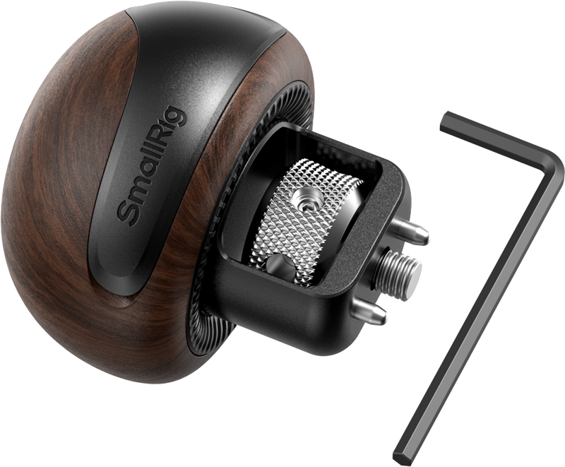 SmallRig 5926 Mini Wooden Side Handle with 1/4″-20 Locating Screw -sivukahva