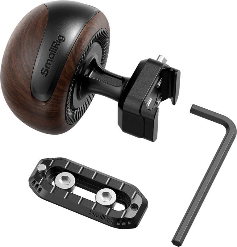 800q-03_138284 SmallRig 5927 HawkLock H21 Quick Release mini Wooden Side Handle -sivukahva