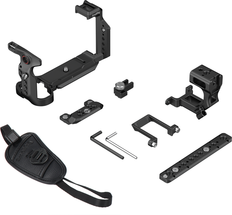 800q-03_138388 SmallRig 6777 HawkLock Cage Kit for Sony FX5 & XLR Handle -kamerahäkkisetti