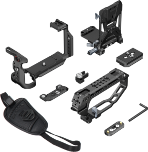 800q-03_138390 SmallRig 6779 HawkLock Handheld Cage Kit with V-Mount Plate for Sony FX5 -kamerakehikkosarja