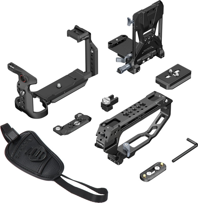 800q-03_138390 SmallRig 6779 HawkLock Handheld Cage Kit with V-Mount Plate for Sony FX5 -kamerakehikkosarja