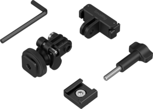 800q-04_138013 SmallRig 6396 QR Adapter Support with Cold Shoe Mount and Ball Head for DJI Osmo Action 6 / Nano -pikakiinnityssovitin