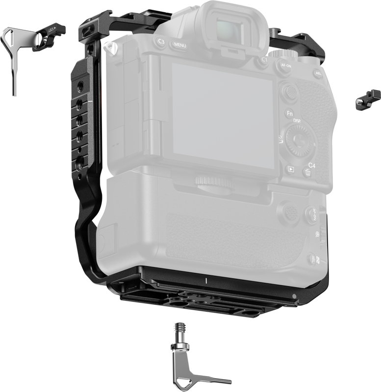 800q-04_138014 SmallRig 6114 Cage for Sony A 7R V/7 IV/7S III/1/7R IV/7 V with Vertical Grip VG-C4EM -kamerakehikko