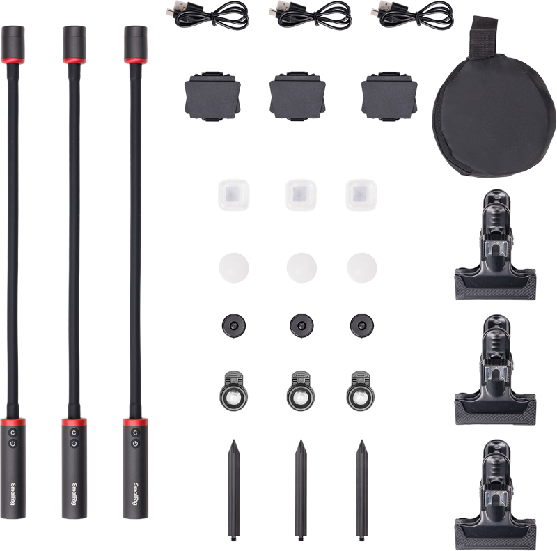 SmallRig 6520 RM 03 Macro Photography LED Video Light Kit 3-pack – LED lighting kit for macro photography