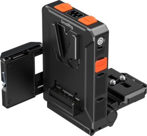 800q-05_138005 SmallRig 5899 Intelligent V-Mount Battery Adapter Plate Compatible with Arca-Swiss -V-Mount-akkuadapterilevy