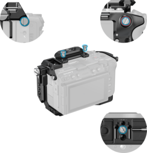 800q-05_138387 SmallRig 6776 HawkLock Cage for Sony FX5 -kamerakehikko