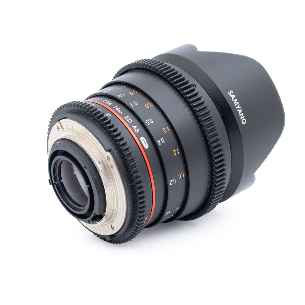 Samyang 16mm t2.6 ED AS UMC Cine Lens Nikon - Käytetty