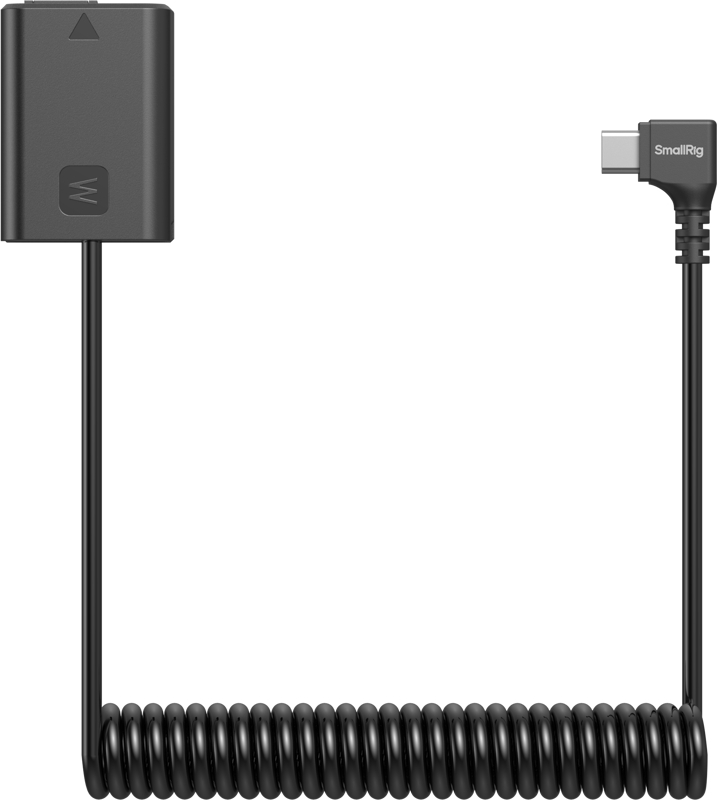 800q-01_139313 SmallRig 6542 Dummy Battery Power Cable for USB-C for Sony NP-FW50 -virtakaapeli