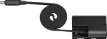 SmallRig 6414 Attachable Self-Coiling Dummy Battery Power Cable USB-C for LP-E6P - power cable