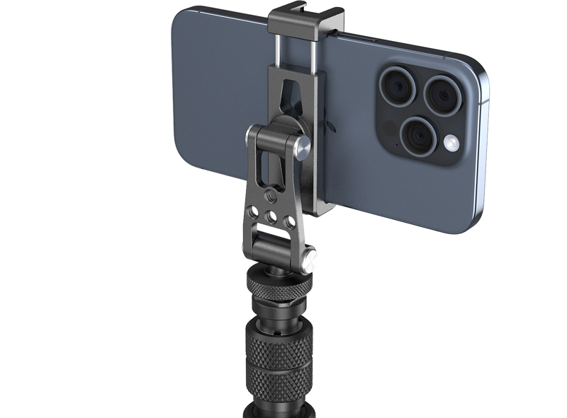 SmallRig 6528 Monopod with Triple Ground Spikes and Phone Support with Cold Shoe Mount -monopodi