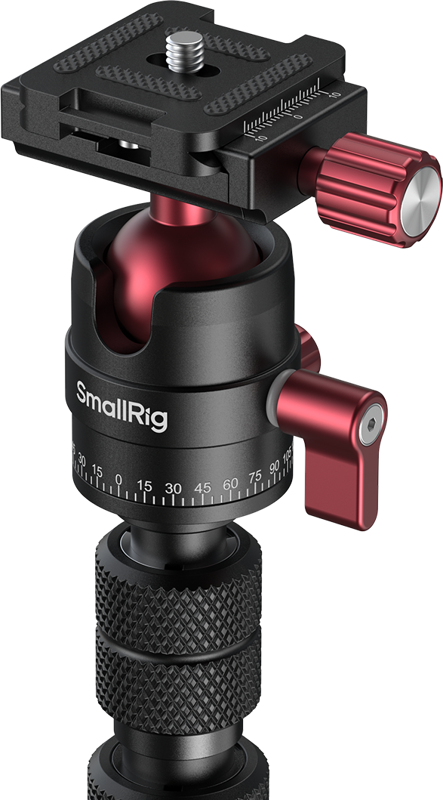 800q-02_139124 SmallRig 6397 Monopod with Triple Ground Spikes and Panoramic Ball Head with Arca-Swiss Plate -monopodi