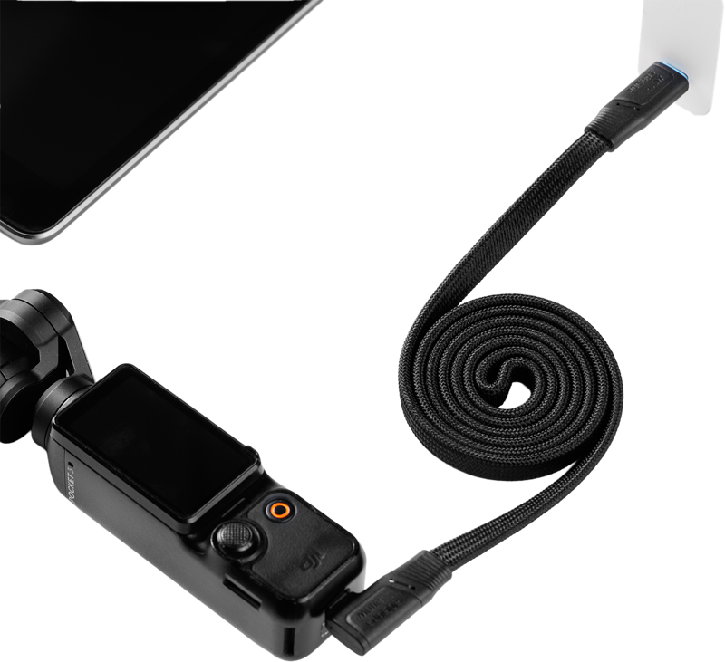 SmallRig 6866 USB-C Self-Coiling Data Cable, 100 cm, 240 W