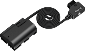 SmallRig 6413 Attachable Self-Coiling Dummy Battery Power Cable D-Tap to LP-E6P -virtakaapeli