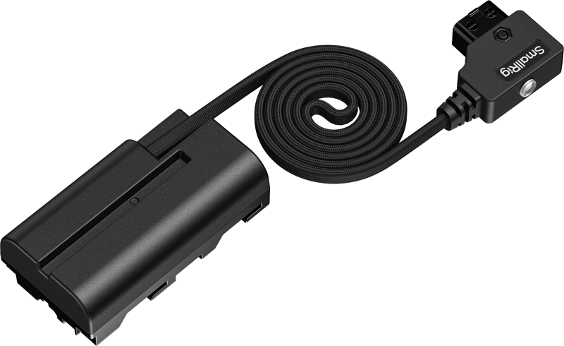 SmallRig 6415 Attachable Self-Coiling Dummy Battery Power Cable D-Tap to NP-F550 -virtakaapeli