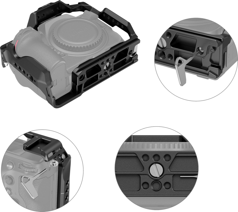 SmallRig 3940 Cage For Nikon Z8 -kehikko