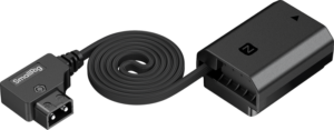 800q-03_139315 SmallRig 6411 Attachable Self-Coiling Dummy Battery Power Cable D-Tap to NP-FZ100 -virtakaapeli
