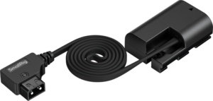 SmallRig 6413 Attachable Self-Coiling Dummy Battery Power Cable D-Tap to LP-E6P -virtakaapeli