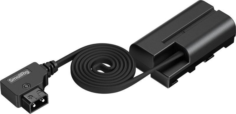 SmallRig 6415 Attachable Self-Coiling Dummy Battery Power Cable D-Tap to NP-F550 -virtakaapeli