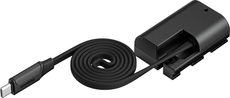 800q-03_139319 SmallRig 6414 Attachable Self-Coiling Dummy Battery Power Cable USB-C for LP-E6P - power cable