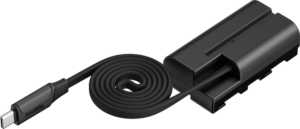 SmallRig 6416 Attachable Self-Coiling Dummy Battery Power Cable USB-C for NP-F550 -virtajohto