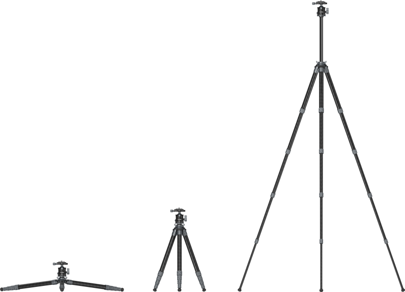 800q-04_137997 SmallRig 6598 Ultra-Light Travel Photography Carbon Fiber Tripod -hiilikuituinen matkajalusta