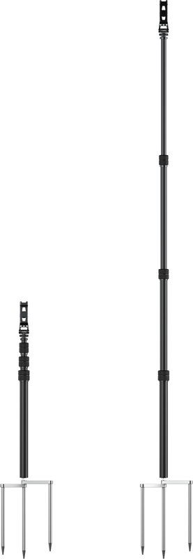 SmallRig 6528 Monopod with Triple Ground Spikes and Phone Support with Cold Shoe Mount -monopodi