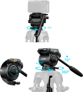 800q-05_138810 SmallRig 6551 Heavy-Duty Video Head -videopää