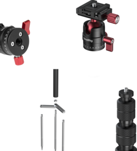 800q-05_139124 SmallRig 6397 Monopod with Triple Ground Spikes and Panoramic Ball Head with Arca-Swiss Plate -monopodi