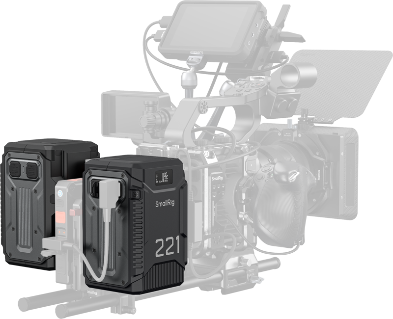 SmallRig 5865 T221 Triple-Proof (1.8m Drop-Resistant, IP54 Waterproof / Dustproof) -V-mount-akku