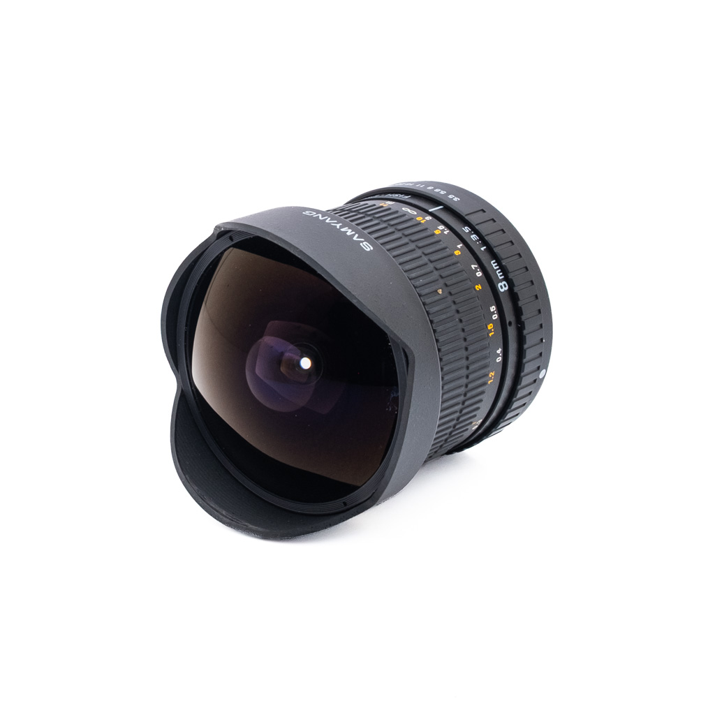 Samy 8mm f35_1 Samyang 8mm f/3.5 Fisheye CS Sony A - Käytetty