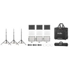 Godox P120Bi K2 -LED-paneelisarja, 3 valoa