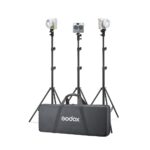Godox ML100Bi Bi-Color Kit 3 -LED-valosarja V-mount-kahvalla