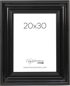 Focus Charleston musta 20x30 -valokuvakehys