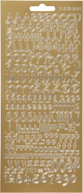 800q-01_111609 Focus kulta Letters Design 1 -kirjaintarrat