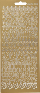 800q-01_111610 Focus kulta Letters Design 2 -kirjaintarrat