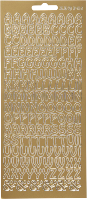 800q-01_111610 Focus kulta Letters Design 2 -kirjaintarrat