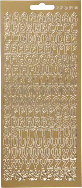 800q-01_111610 Focus kulta Letters Design 2 -kirjaintarrat