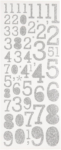 Focus Glitterstickers hopea Numbers -numerotarrat