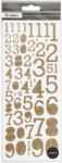 Focus Glitterstickers kulta Numbers -numerotarrat