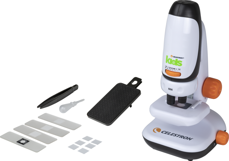 800q-01_115280 Celestron Kids Microscope -lastenmikroskooppi puhelinsovittimella