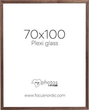 800q-01_120957 Focus Soul pähkinä viilu 70x100 -julistekehys akryylilasilla