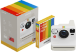 Polaroid Now Gen 3 Pebble White ja värifilmi (8 kuvaa) -pikakamerapaketti