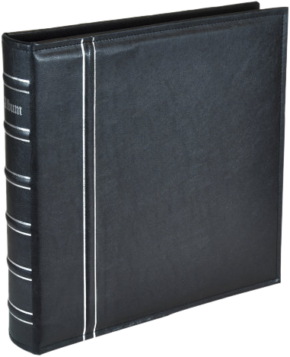 800q-01_131337 Focus Chesterfield A4 black spiral-bound notebook