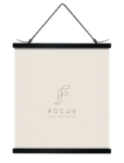 Focus Poster Hanger musta 61cm -magneettinen julisteripustin